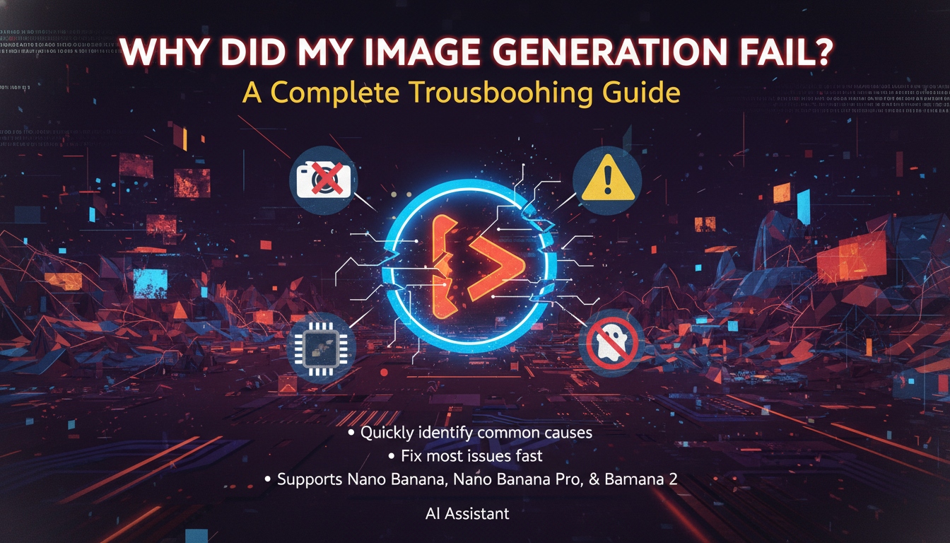 Почему не удалось сгенерировать изображение в Nano Banana? Полное руководство по устранению неполадок